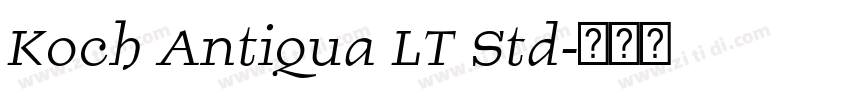 Koch Antiqua LT Std字体转换